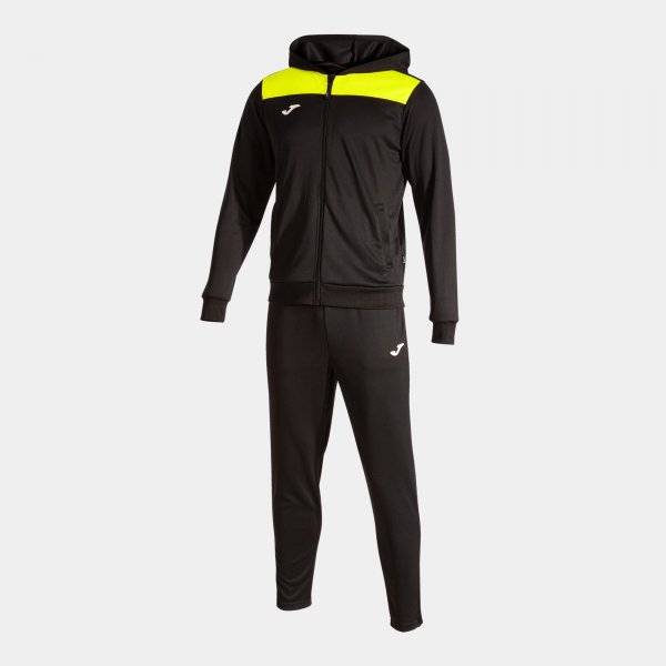 PHOENIX II TRACKSUIT BLACK FLUOR YELLOW 2XS - GIVsport GIVOVA & JOMA