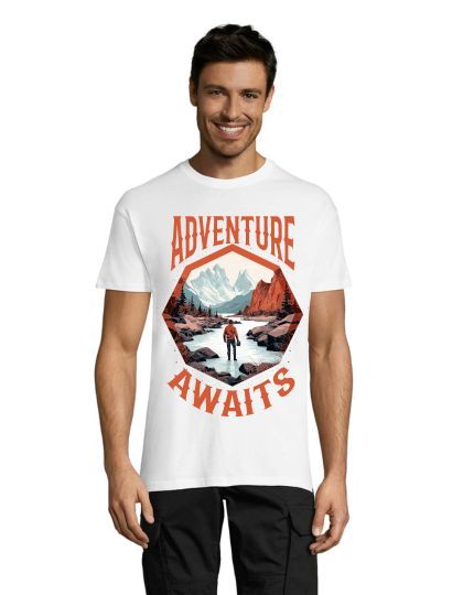 Adventure Awaits pánské tričko bílé 2XL