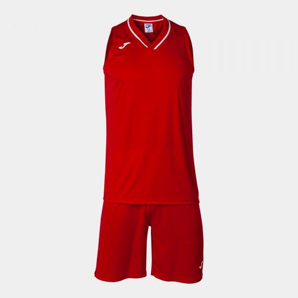 ATLANTA TWO-PIECE SET basketbalový set červená bílá XL