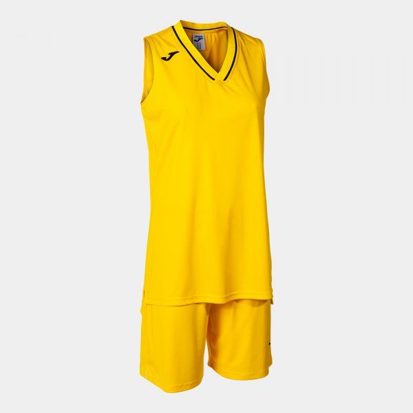 CAMPUS II ATLANTA TWO-PIECE SET basketbalový set žlutá černá 2XL