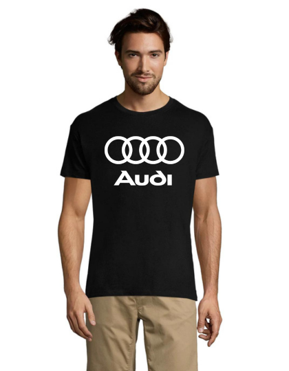 Audi Black pánské triko černé 2XL