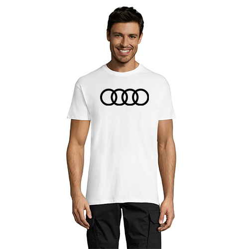 Audi Circles pánské tričko bílé 4XS