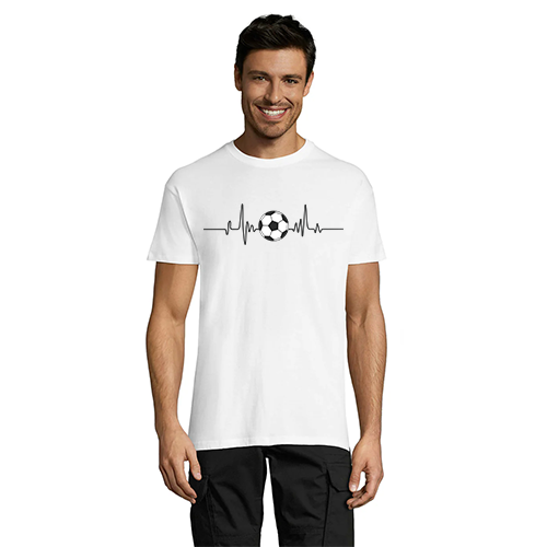 Ball and Pulse pánské tričko bílé 2XS