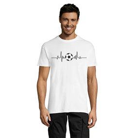 Ball and Pulse pánské tričko bílé M