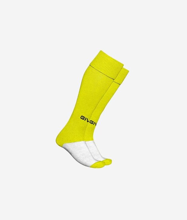 CALZA CALCIO štulpny / ponožky fluo žlutá BABY