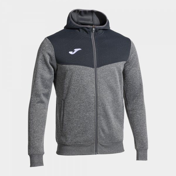 CAMPUS STREET ZIP-UP HOODIE šedá XS