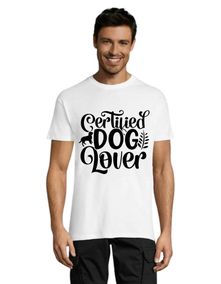 Certified Dog Lover pánské triko bílé 3XS
