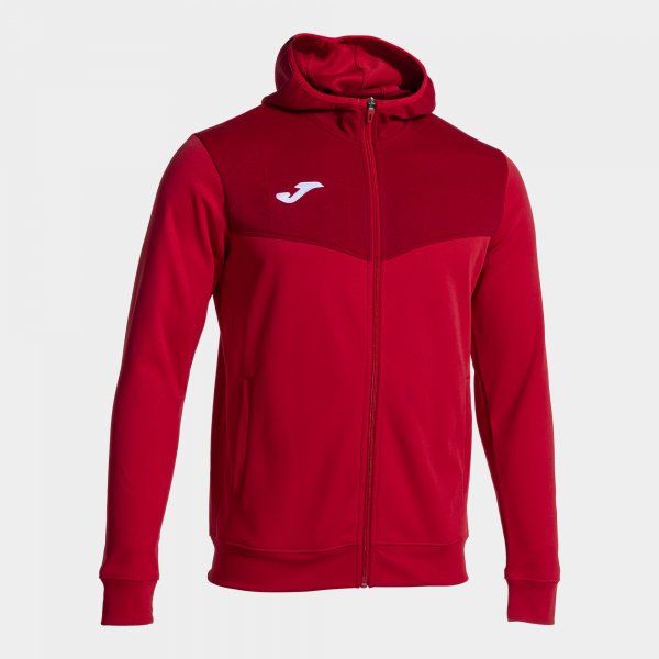 CAMPUS STREET ZIP-UP HOODIE mikina červená S