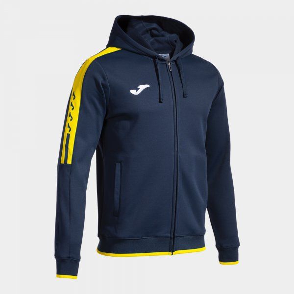 OLIMPIADA ZIP-UP HOODIE mikina navy žlutá L