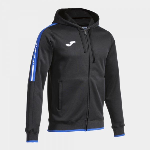 OLIMPIADA ZIP-UP HOODIE mikina černá azurová 2XS