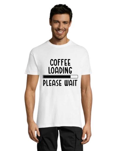 Coffee loading, Please wait pánské triko černé 2XL