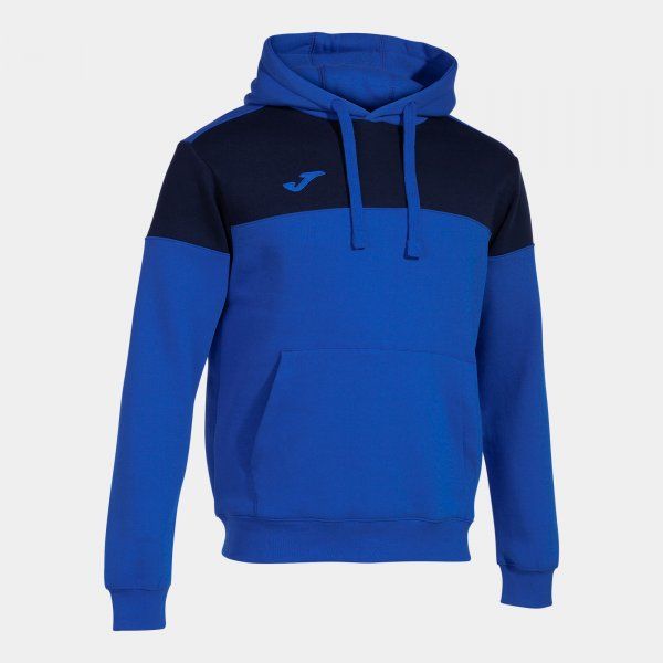 CREW V HOODIE mikina azurová navy L