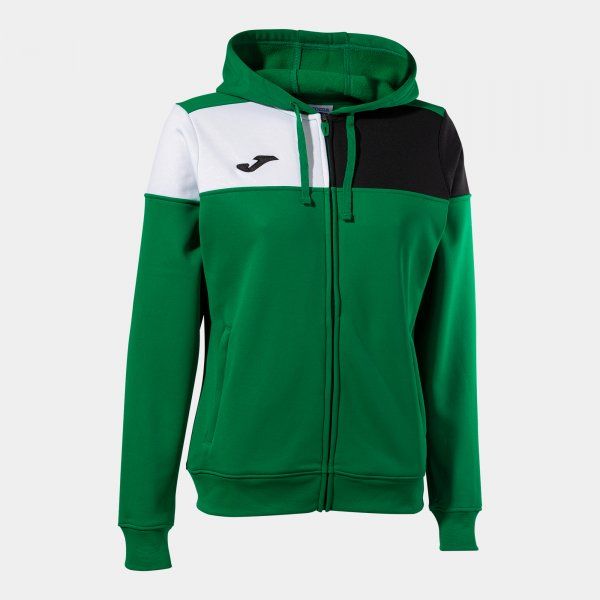 CREW V ZIP-UP HOODIE mikina zelená 2XS