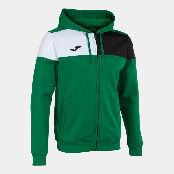 CREW V ZIP-UP HOODIE mikina zelená S