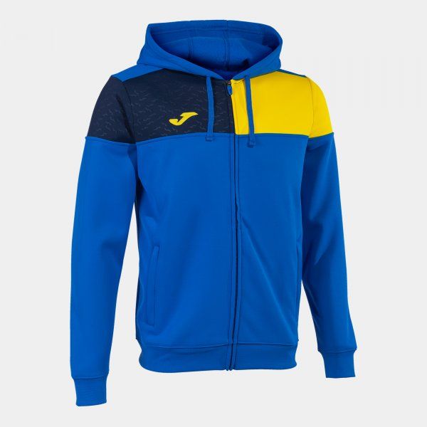 CREW V ZIP-UP HOODIE mikina azurová 4XS