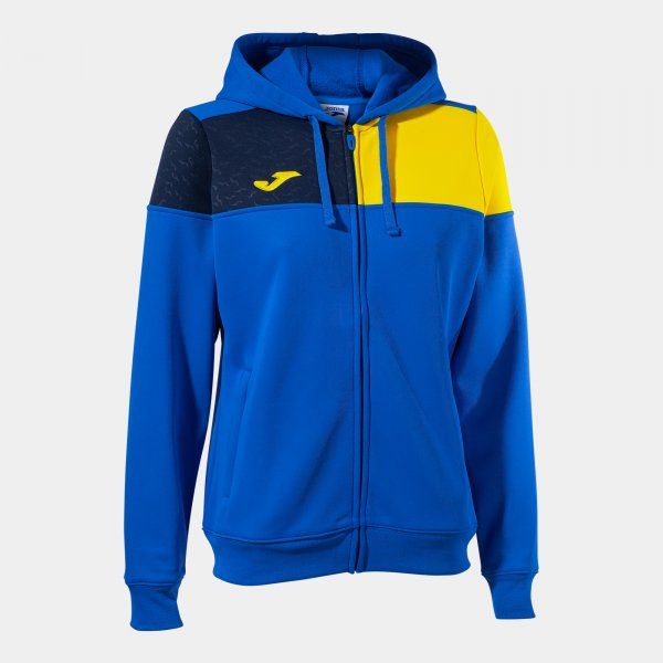 CREW V ZIP-UP HOODIE mikina azurová XS