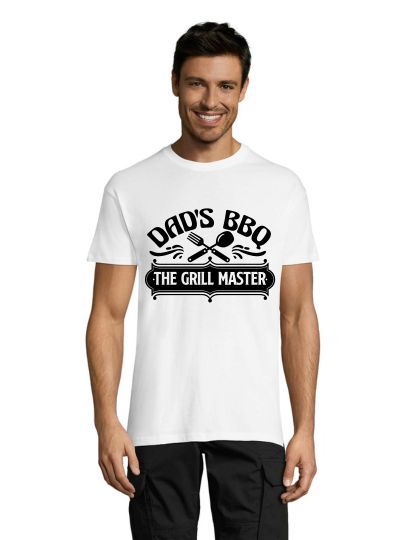 Dad's BBQ - Grill Master pánské triko bílé L