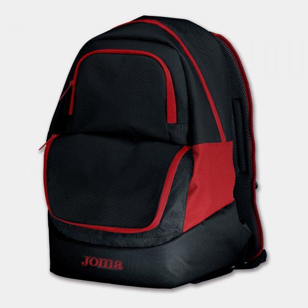 DIAMOND II  BACKPACK BLACK RED S