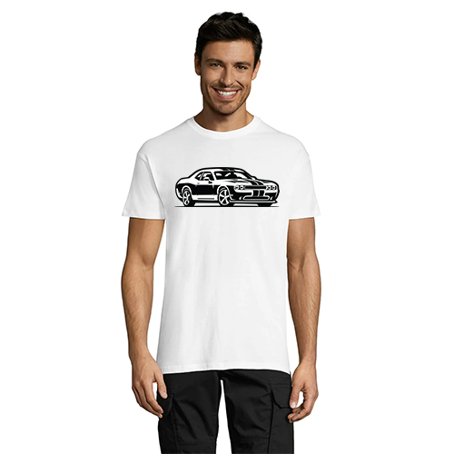 Dodge pánské tričko bílé 2XL