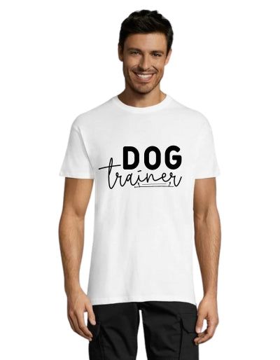 Dog trainer pánské tričko bílé 2XS
