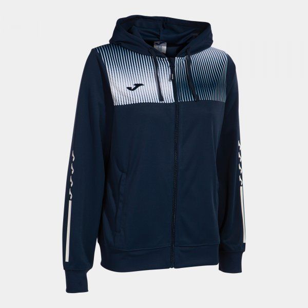 ECO SUPERNOVA ZIP-UP HOODIE mikina navy bílá 2XS