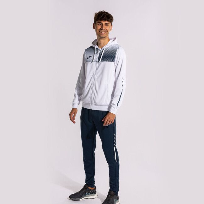 ECO SUPERNOVA ZIP-UP HOODIE mikina bílá navy 2XL