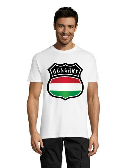 Erb Hungary pánské triko bílé 5XL