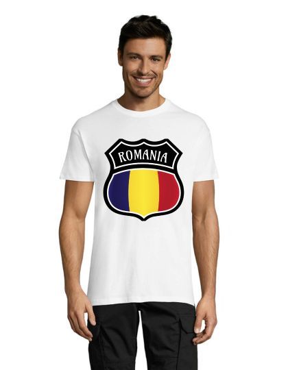 Erb Romania pánské triko bílé 3XL