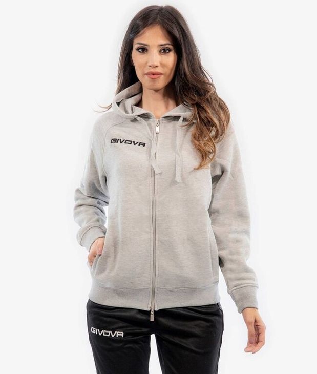 FELPA KING FULLZIP mikina světlá melanžová šedá 2XL