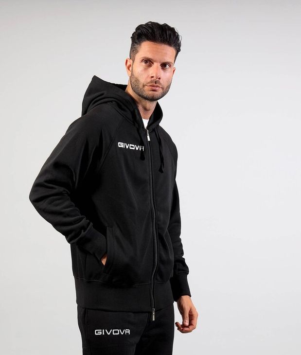 FELPA KING FULLZIP NERO Tg. XS