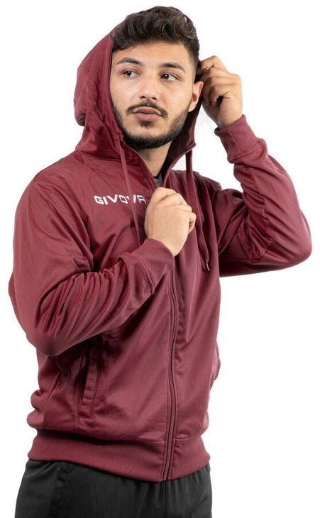 FELPA POLARFLEECE (FULL ZIP) 500 mikina granátová 2XL