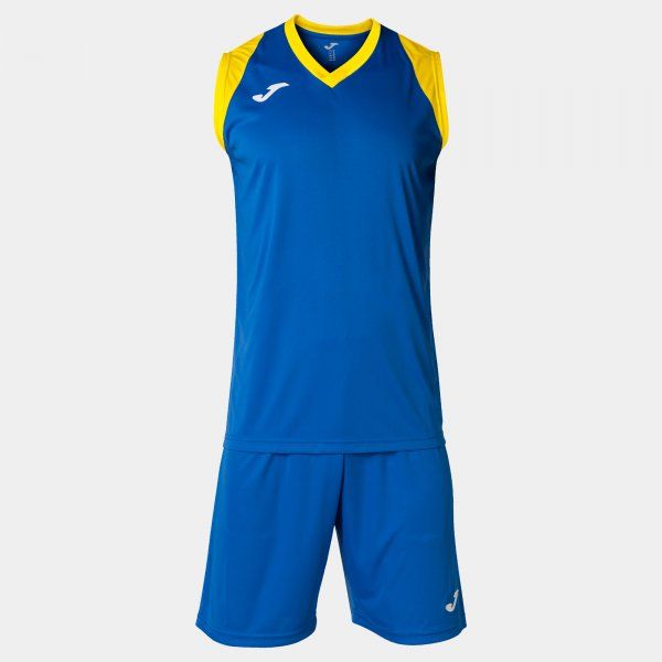 FINAL II TWO-PIECE SET basketbalový set azurová žlutá 2XL