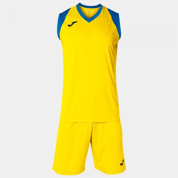 FINAL II TWO-PIECE SET basketbalový set žlutá azurová 2XL