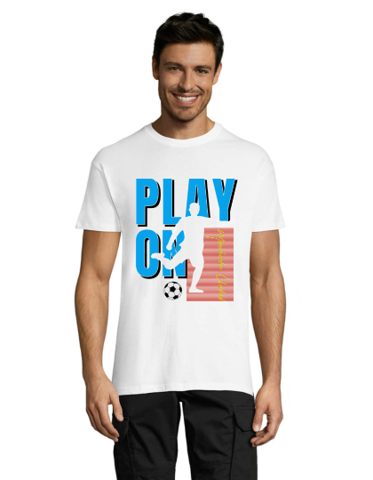 Footbal Play On pánské triko bílé 2XL