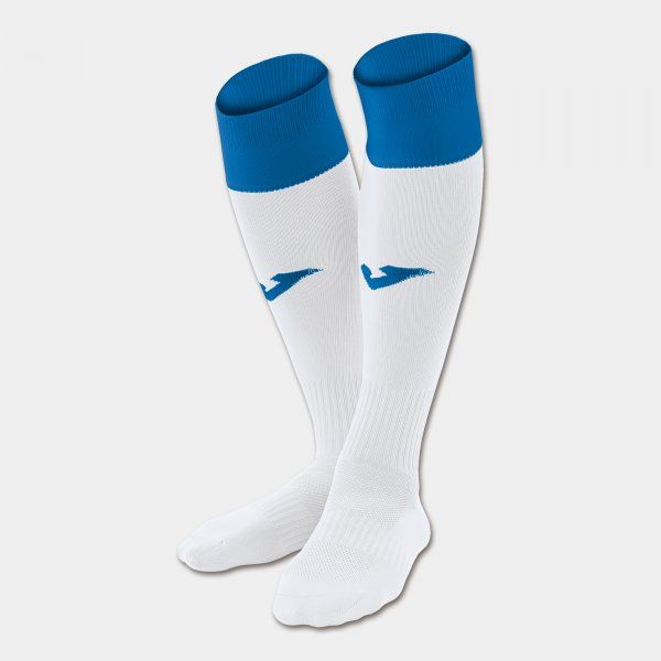 CALCIO 24 FOOTBALL SOCKS (4 PCS) štulpny / ponožky bílá azurová S17