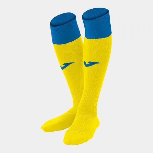 CALCIO 24 FOOTBALL SOCKS (4 PCS) štulpny / ponožky žlutá azurová S17