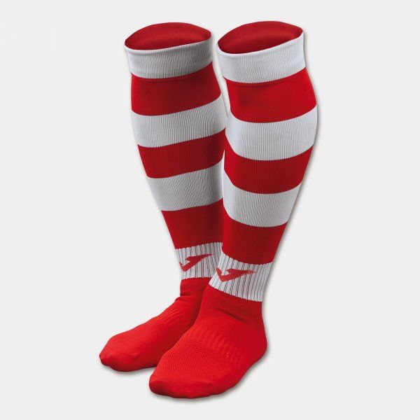 ZEBRA II MID-CALF FOOTBALL SOCKS (4 PCS) štulpny / ponožky červená bílá S18