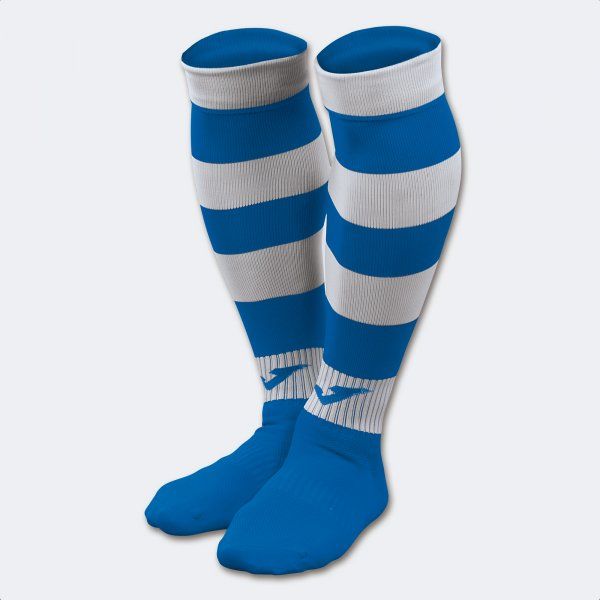 ZEBRA II MID-CALF FOOTBALL SOCKS (4 PCS) štulpny / ponožky azurová bílá S17