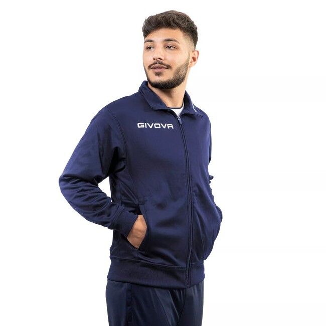 GIACCA POLARFLEECE MONO 500 mikina modrá M