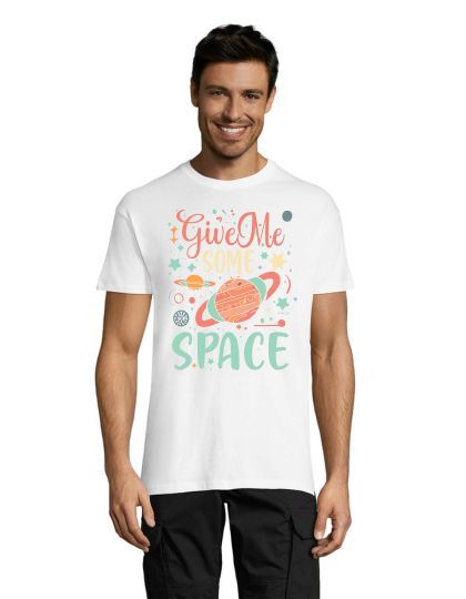 Give me some space pánské tričko bílé 2XS