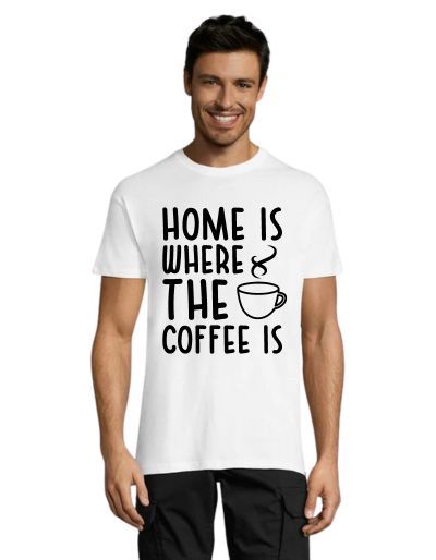 Home is where the coffee is pánské triko černé 2XS