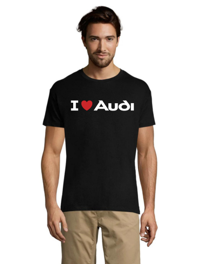 I Love Audi pánské triko černé 2XS