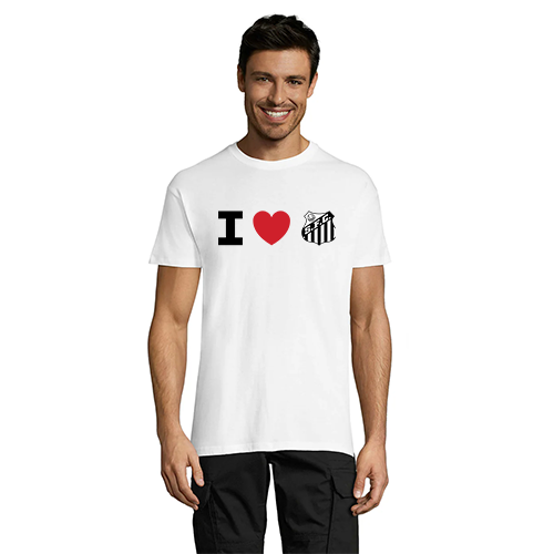 I Love Santos Futebol Clube pánské tričko bílé XL