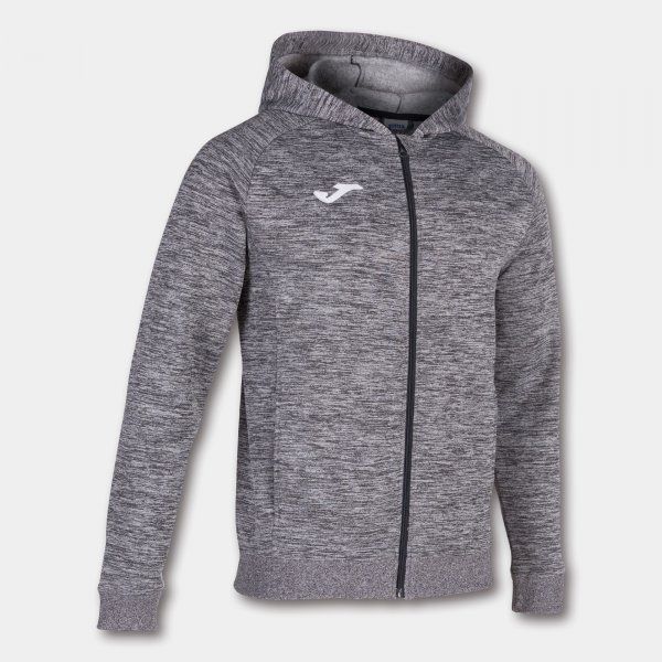 MENFIS HOODED JACKET mikina tmavá šedá melanž 2XL