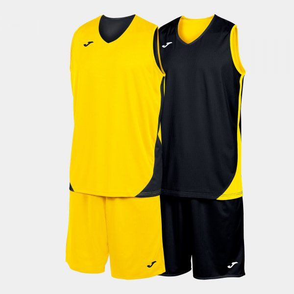 KANSAS TWO-PIECE SET basketbalový set žlutá černá 2XL