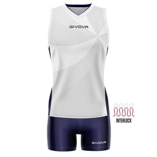 KIT ELICA VOLLEY dres bílá/modrá L