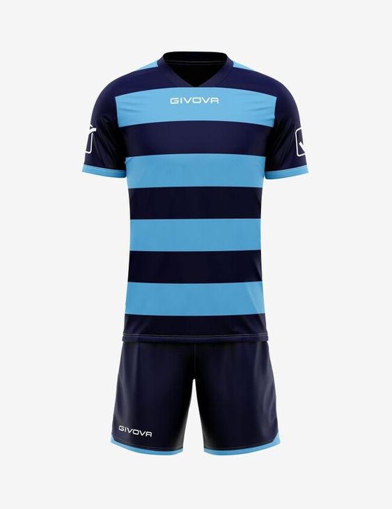 KIT RUGBY dres modrá/světlomodrá M