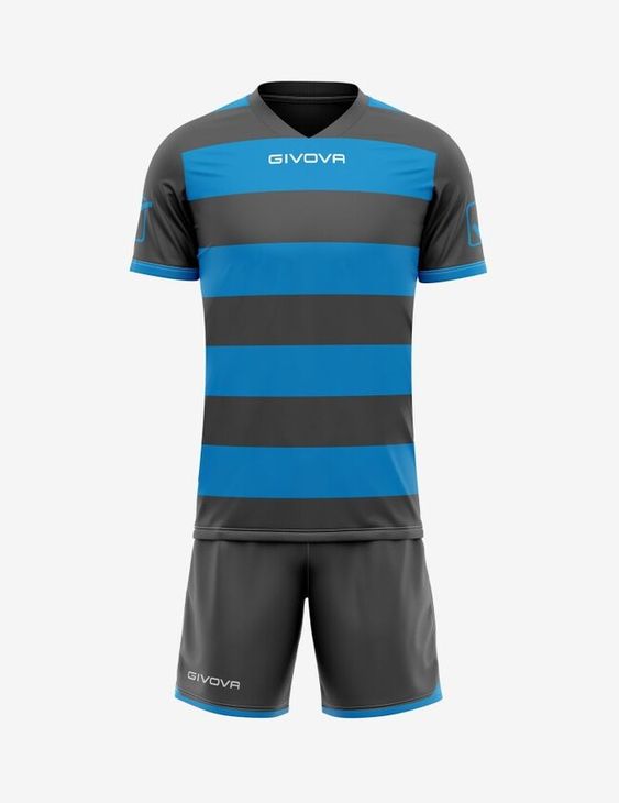 KIT RUGBY dres tmavě šedá/tyrkysová L