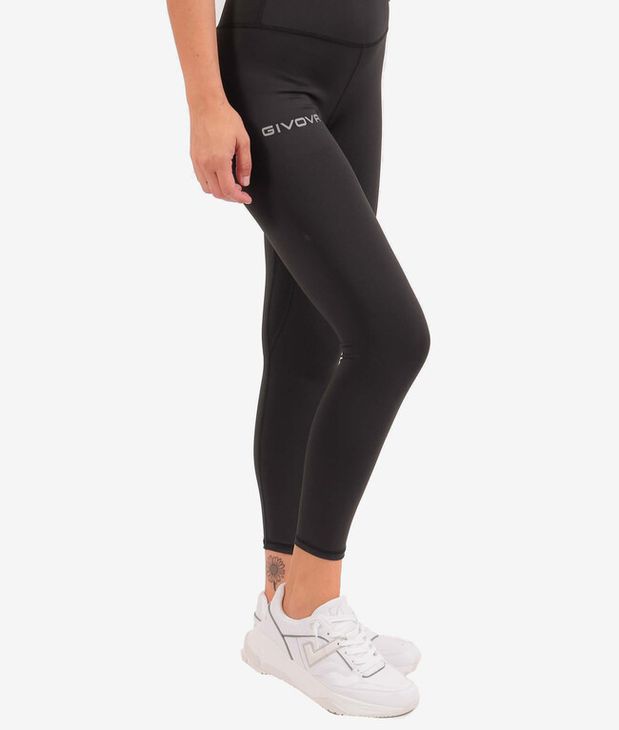 LEGGINGS BASIC běžecké kalhoty černá 2XL