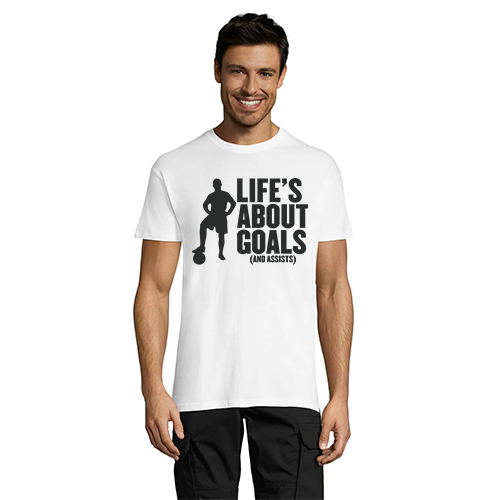 Life's About Goals pánské triko černé 2XL